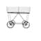 Hello Honey® 27" Vintage Reproduction Metal Laundry Basket on Wheels